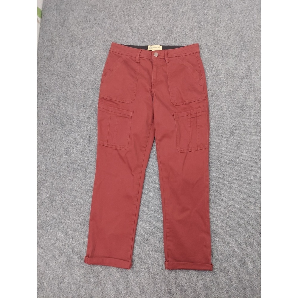 Democracy Rust Red Cargo Trousers
